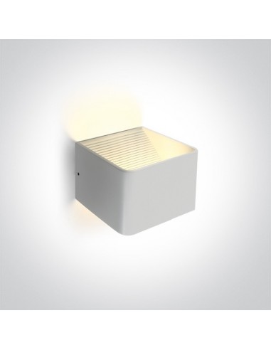Kinkiet LED 6W Geraki biały minimalistyczny 67466A/W/W - OneLight