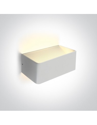 Kinkiet nowoczesny LED Geraki 2 biały 6W 67466B/W/W - OneLight