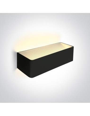 Kinkiet nowoczesny LED Geraki 3 czarny 12W  67466C/B/W - OneLight