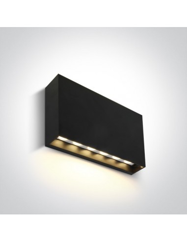 Kinkiet elewacyjny 1 punktowy LED Latzio antracyt prostokątny IP65 67472A/AN/W - OneLight