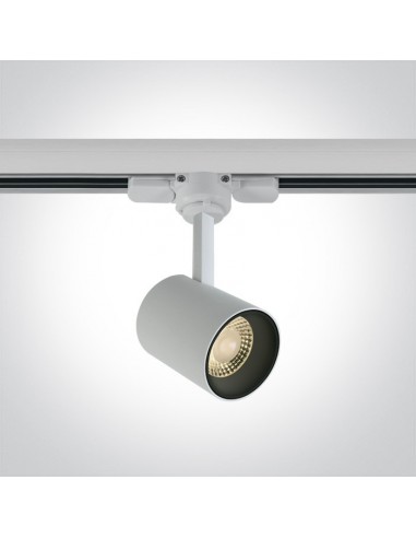 Lampa LED Lampiri 8W biała do szynoprzewodu 3-fazowego 65646T/W/W - OneLight