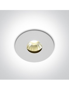 Oprawa podtynkowa LED Larnaka biała okrągła mała 10103DE/W/W - OneLight