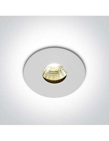 Oprawa podtynkowa LED Larnaka biała okrągła mała 10103DE/W/W - OneLight