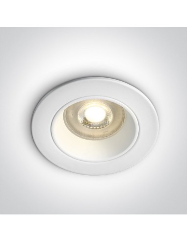 Oprawa podtynkowa oczko GU10 Lisos białe okrągłe 10105D3/W - OneLight