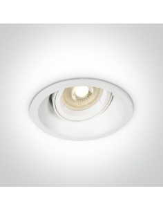 Wpust regulowany Moniatis okragły biały oczko 11105CDG/W - OneLight