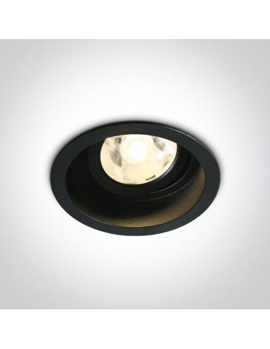 Oprawa podtynkowa regulowana LED Edesa czarne oczko 11106DB/B/W - OneLight