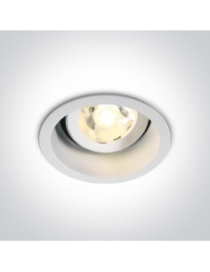 Wpust regulowany LED Edesa biały okrągły 11106DB/W/W - OneLight