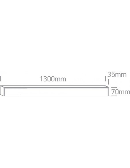 Oprawa sufitowa LED listwa czarna Syneti 3000K 38150B/B/W - OneLight - 3