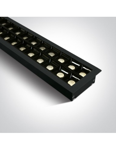 Oprawa podtynkowa LED Pitrofos 3000K czarna 40W listwa 38150BR/B/W - OneLight