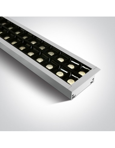 Oprawa podtynkowa LED Pitrofos 3000K listwa biała 38150BR/W/W - OneLight