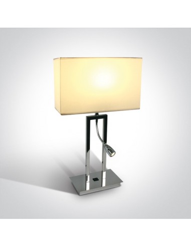 Lampka stołowa z włącznikiem Ladochori chrom 61044A/C/W - OneLight