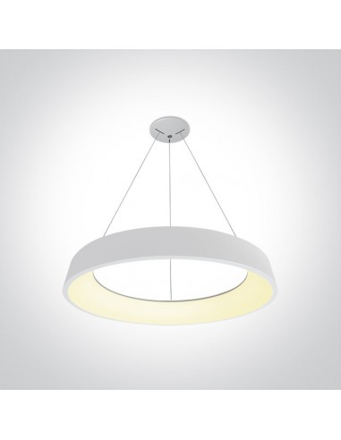 Lampa wisząca LED Pteri ring circle biały zwis okrągły 62142NB/W/W - OneLight