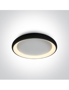 Plafon LED czarny okrągły Aidoni 61cm duży nowoczesny 62144N/B/W - OneLight