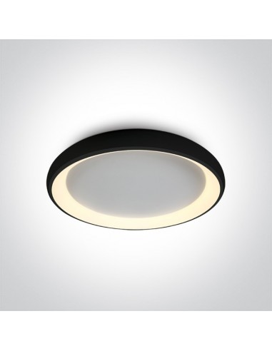 Plafon LED czarny okrągły Aidoni 61cm duży nowoczesny 62144N/B/W - OneLight