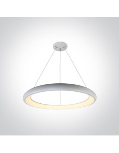 Lampa wisząca LED ring biały Kedros circle zwis okrągły 62144NB/W/W - OneLight