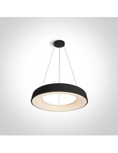 Lampa wisząca LED ring Kapsala circle zwis czarny 62180NB/B/W - OneLight