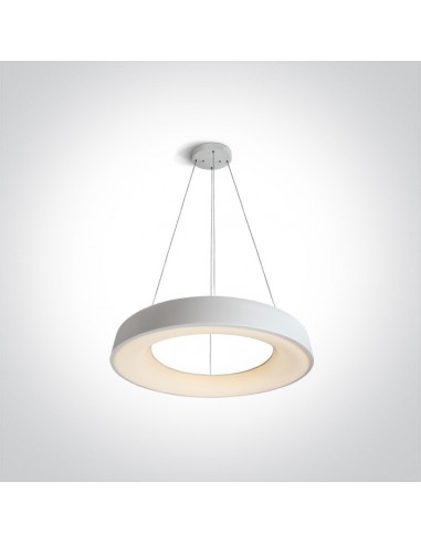 Lampa wisząca LED Kapsala ring zwis biały circle 62180NB/W/W - OneLight