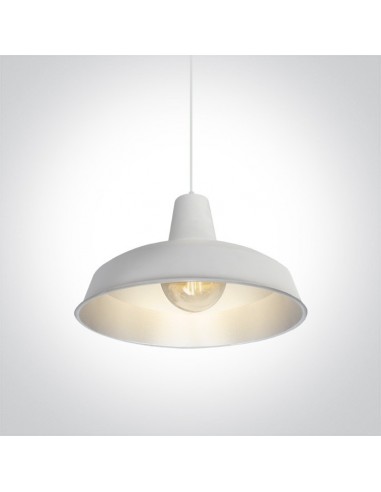 Lampa wisząca skandynawska Kriselia biały zwis metalowa 63020/W/G - OneLight
