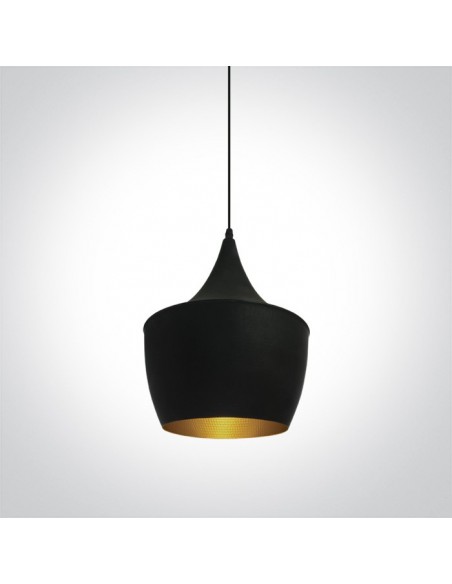 Lampa wisząca Kappas czarny mosiądz zwis retro 63044/B/BS