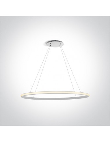 Lampa wisząca LED ring Charma biały zwis circle 63046/W - OneLight