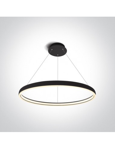 Lampa wiszaca LED 70cm circle Dolcedo ring czarny 63050/B - OneLight