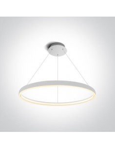 Lampa wisząca LED 70cm Dolcedo biały ring circle 63050/W - OneLight