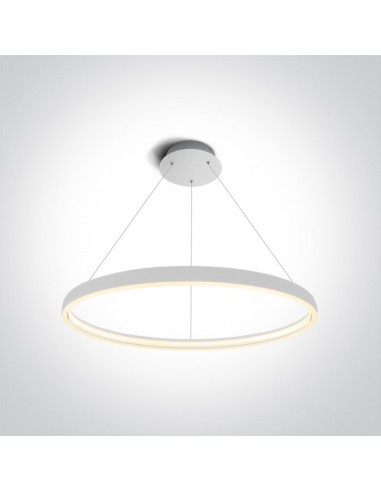 Lampa wisząca LED 70cm Dolcedo biały ring circle 63050/W - OneLight