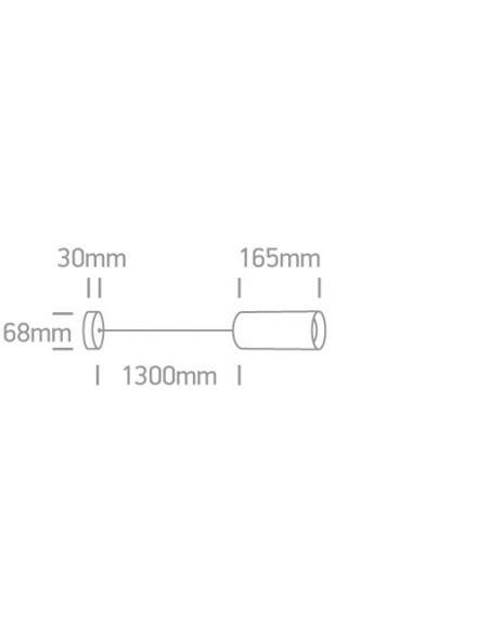 Lampa wisząca tuba czarno złota Ampeliko GU10 zwis 63105N/B - OneLight - 3