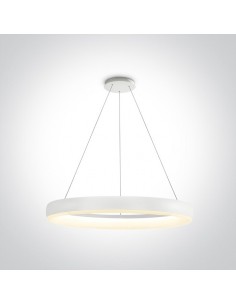 Vitoli ring lampa wisząca Led 60cm biała 63114/W/W - OneLight
