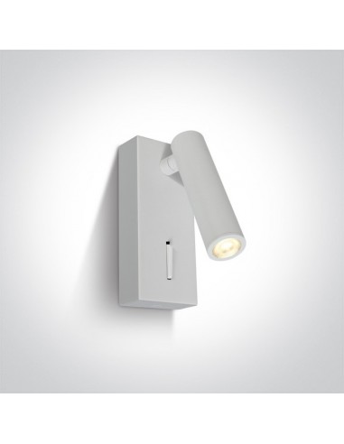 Kinkiet regulowany z włącznikiem LED Kandila biały 65746/W/W - OneLight
