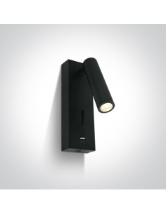 Kinkiet regulowany z włącznikiem LED Kandila USB 65746A/B/W - OneLight
