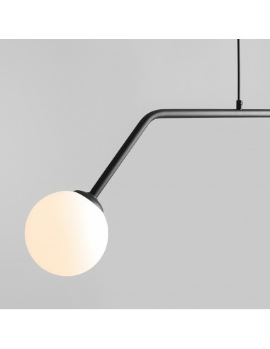 Lampa wisząca 2 punktowa Pure czarna nowoczesna 1064H1 - Aldex - 2