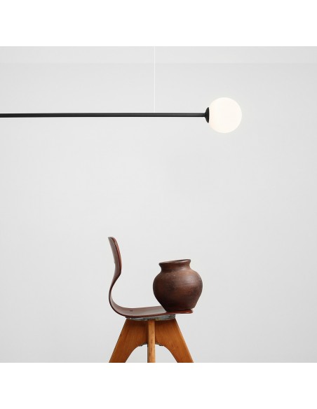Lampa wisząca 2 punktowa Pure czarna nowoczesna 1064H1 - Aldex - 3