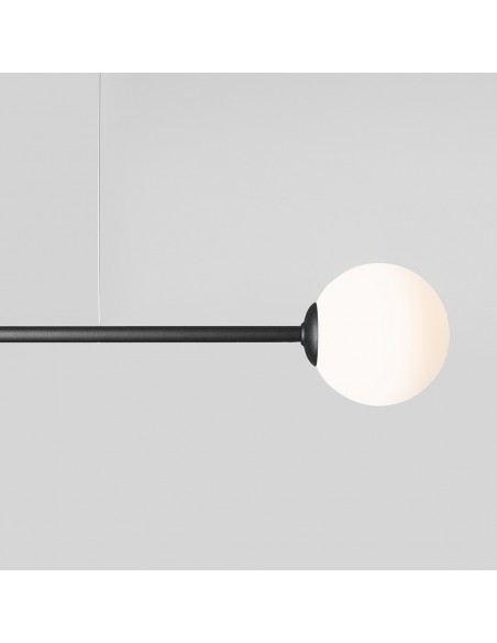 Lampa wisząca 2 punktowa Pure czarna nowoczesna 1064H1 - Aldex - 4