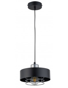 Lampa wisząca czarno srebrna Poker zwis nowoczesny 32061 - Sigma