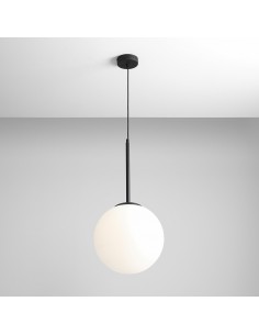 Lampa wisząca Bosso nowoczesna czarna 1087G1 kula Aldex