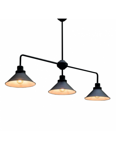 Lampa sufitowa loftowa czarna Craft 3 punktowa 9150 - Nowodvorski