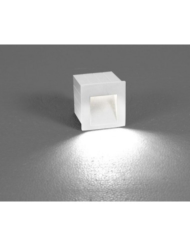 Oprawa elewacyjna Step LED IP44 biała kwadratowa 6908 - Nowodvorski