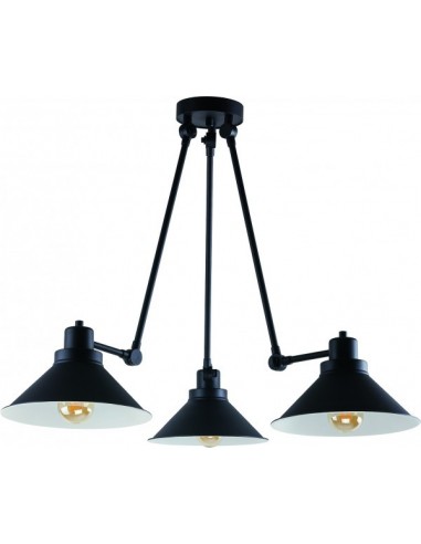 Lampa sufitowa industrialna Techno czarna regulowana 9142 - Nowodvorski