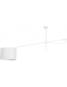 Lampa sufitowa Viper regulowana z abażurem biała 6640 - Nowodvorski