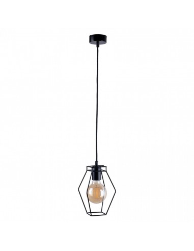 Lampa wisząca druciana czarna Fiord 9670 loftowa - Nowodvorski