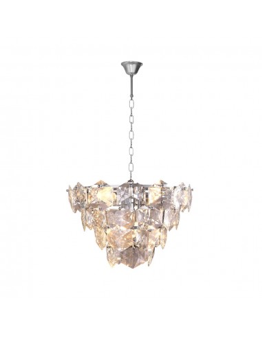 Żyrandol kryształowy Diana lampa wisząca chrom ML5985 - Milagro