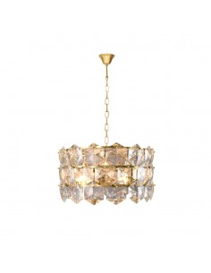 Żyrandol kryształowy złoty glamour Austin ML5990 - Milagro