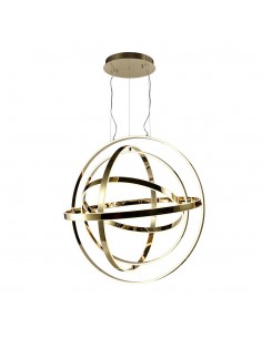 Lampa wisząca LED Copernicus 60cm złota 180W ML6152 - Milagro