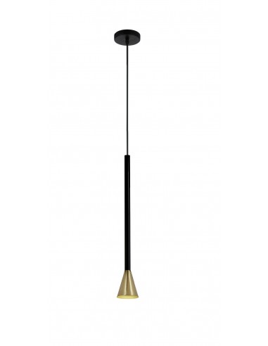 Arizona lampa wisząca czarno złota LP-074/1P BK/GD - Light Prestige