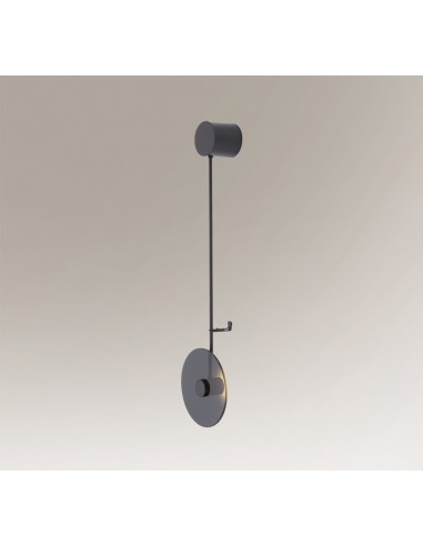 Furano kinkiet minimalistyczny LED czarny 7820 - Shilo