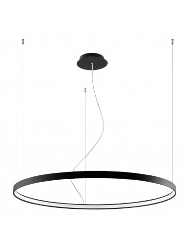 Rio lampa wisząca LED 110 ring czarna circle TH.103 - Thoro