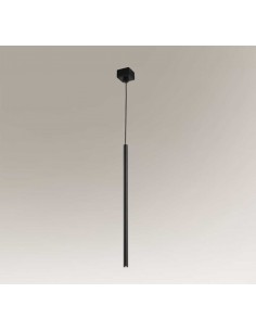 Kosame lampa wisząca minimalistyczna sopel zwis czarny tuba 7844 - Shilo