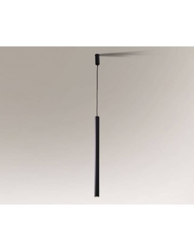 Yabu lampa wisząca minimalistyczna czarna tuba sopel 5526 - Shilo