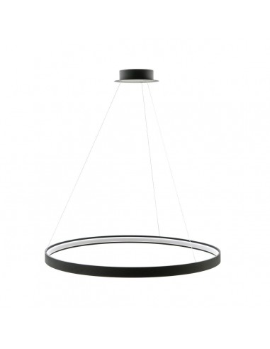 Circle lampa wisząca LED okrągła ring czarna 50W LA0721/1 - BK - Zuma Line